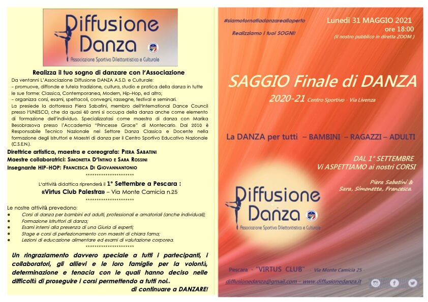 SAGGIO FINALE 2020/21